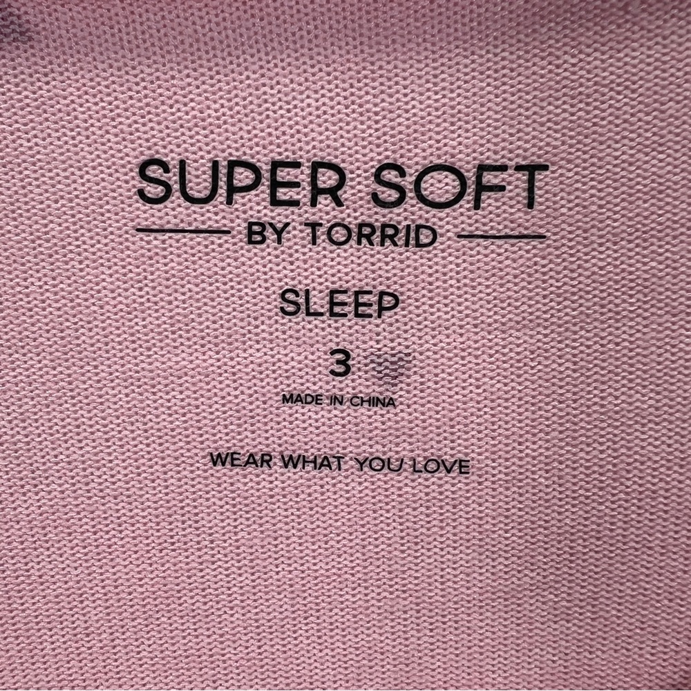 Torrid Sleep Pink Short Sleeve Hearts Tee 0879 - Picture 4 of 9